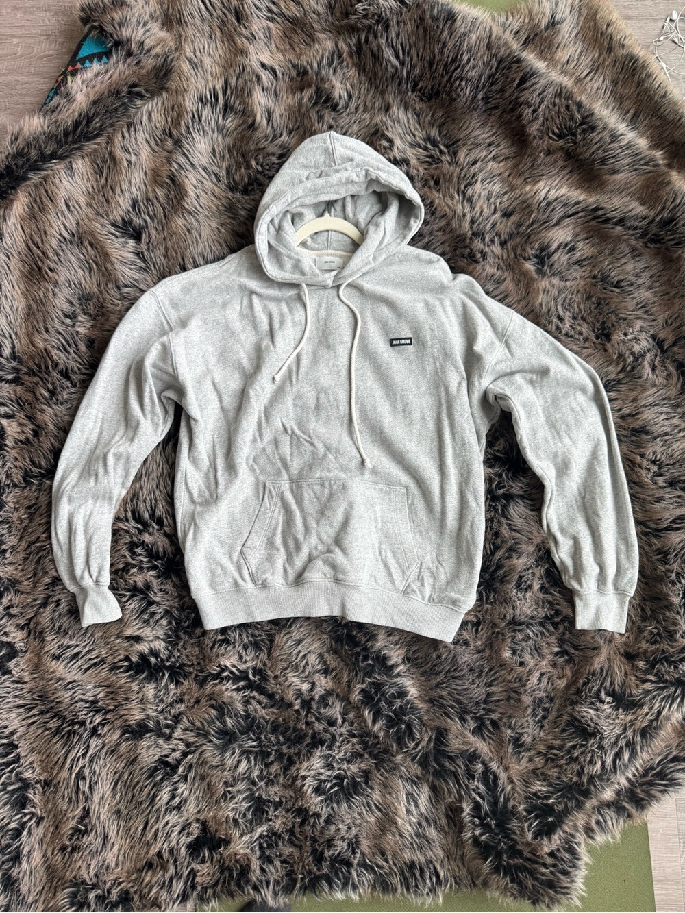 Joah Brown Oversized Pullover Hoodie Classic Gray